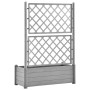 Jardinera con enrejado PP gris piedra 100x43x142 cm de vidaXL, Maceteros y jardineras - Ref: Foro24-317582, Precio: 149,99 €,...