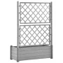 Jardinera con enrejado PP gris piedra 100x43x142 cm de vidaXL, Maceteros y jardineras - Ref: Foro24-317582, Precio: 135,34 €,...