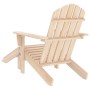 Silla jardín Adirondack con otomana madera maciza de abeto en Sillas de jardín | Comprar online en Foru.es
