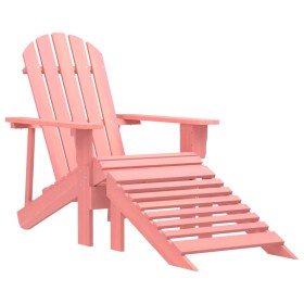 Silla jardín Adirondack con otomana madera maciza de abeto rosa en Sillas de jardín | Comprar online en Foru.es