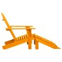 Silla jardín Adirondack con otomana madera maciza abeto naranja en Sillas de jardín | Comprar online en Foru.es