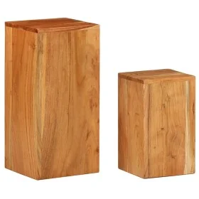 Plant supports 2 units solid acacia wood by vidaXL, Pot stands - Ref: Foro24-320805, Price: 138,87 €, Discount: %