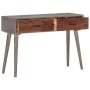 Mesa consola de madera maciza de mango gris 110x35x75 cm de vidaXL, Mesas auxiliares - Ref: Foro24-321807, Precio: 141,06 €, ...