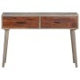 Mesa consola de madera maciza de mango gris 110x35x75 cm de vidaXL, Mesas auxiliares - Ref: Foro24-321807, Precio: 141,06 €, ...