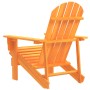 Silla de jardín Adirondack madera maciza de abeto naranja en Sillas de jardín | Comprar online en Foru.es