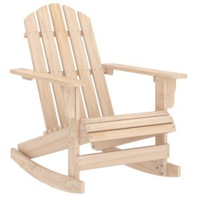Silla mecedora de jardín Adirondack madera maciza de abeto en Sillas de jardín | Comprar online en Foru.es