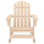 Silla mecedora de jardín Adirondack madera maciza de abeto en Sillas de jardín | Comprar online en Foru.es