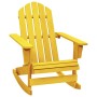 Silla mecedora jardín Adirondack madera maciza abeto amarillo en Sillas de jardín | Comprar online en Foru.es