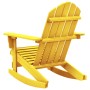 Silla mecedora jardín Adirondack madera maciza abeto amarillo en Sillas de jardín | Comprar online en Foru.es