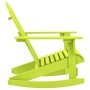 Silla mecedora de jardín Adirondack madera maciza abeto verde en Sillas de jardín | Comprar online en Foru.es