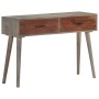 Mesa consola de madera maciza de mango gris 110x35x75 cm de vidaXL, Mesas auxiliares - Ref: Foro24-321807, Precio: 141,06 €, ...