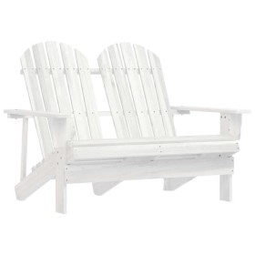 Silla Adirondack de jardín 2 plazas madera de abeto blanco en Sillas de jardín | Comprar online en Foru.es