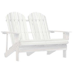 Silla Adirondack de jardín 2 plazas madera de abeto blanco en Sillas de jardín | Comprar online en Foru.es