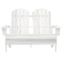 Silla Adirondack de jardín 2 plazas madera de abeto blanco en Sillas de jardín | Comprar online en Foru.es