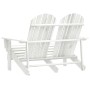 Silla Adirondack de jardín 2 plazas madera de abeto blanco en Sillas de jardín | Comprar online en Foru.es