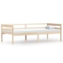 Estructura de cama de madera maciza de pino 90x200 cm de vidaXL, Camas y somieres - Ref: Foro24-322051, Precio: 115,62 €, Des...
