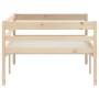 Estructura de cama de madera maciza de pino 90x200 cm de vidaXL, Camas y somieres - Ref: Foro24-322051, Precio: 115,62 €, Des...