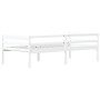 Estructura de cama de madera maciza de pino blanca 90x200 cm de vidaXL, Camas y somieres - Ref: Foro24-322052, Precio: 122,96...