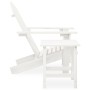 Silla con otomana y mesa jardín Adirondack macizo abeto blanco en Conjuntos de jardín | Comprar online en Foru.es