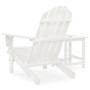 Silla con otomana y mesa jardín Adirondack macizo abeto blanco en Conjuntos de jardín | Comprar online en Foru.es
