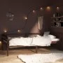 Estructura de cama madera maciza pino marrón oscuro 90x200 cm de vidaXL, Camas y somieres - Ref: Foro24-322054, Precio: 98,24...