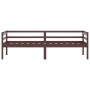 Estructura de cama madera maciza pino marrón oscuro 90x200 cm de vidaXL, Camas y somieres - Ref: Foro24-322054, Precio: 99,30...
