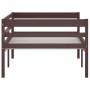 Estructura de cama madera maciza pino marrón oscuro 90x200 cm de vidaXL, Camas y somieres - Ref: Foro24-322054, Precio: 99,30...