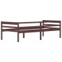 Estructura de cama madera maciza pino marrón oscuro 90x200 cm de vidaXL, Camas y somieres - Ref: Foro24-322054, Precio: 99,30...