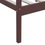 Estructura de cama madera maciza pino marrón oscuro 90x200 cm de vidaXL, Camas y somieres - Ref: Foro24-322054, Precio: 98,24...