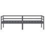 Estructura de cama madera maciza pino gris oscuro 90x200 cm de vidaXL, Camas y somieres - Ref: Foro24-322055, Precio: 131,82 ...