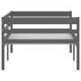 Estructura de cama madera maciza pino gris oscuro 90x200 cm de vidaXL, Camas y somieres - Ref: Foro24-322055, Precio: 131,82 ...