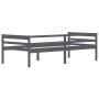 Estructura de cama madera maciza pino gris oscuro 90x200 cm de vidaXL, Camas y somieres - Ref: Foro24-322055, Precio: 131,82 ...