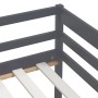 Estructura de cama madera maciza pino gris oscuro 90x200 cm de vidaXL, Camas y somieres - Ref: Foro24-322055, Precio: 131,82 ...