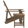 Silla con otomana y mesa jardín Adirondack abeto macizo marrón en Conjuntos de jardín | Comprar online en Foru.es