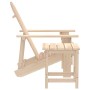 Silla con otomana y mesa jardín Adirondack abeto macizo en Conjuntos de jardín | Comprar online en Foru.es