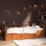 Cama con cajones y armario madera pino marrón miel 90x200 cm de vidaXL, Camas y somieres - Ref: Foro24-322058, Precio: 171,87...