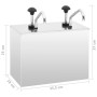 Dispensador de salsa de acero inoxidable 2 x 3,5 L de vidaXL, Dispensadores de condimentos - Ref: Foro24-51233, Precio: 252,8...