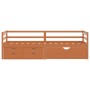 Cama con cajones y armario madera pino marrón miel 90x200 cm de vidaXL, Camas y somieres - Ref: Foro24-322058, Precio: 171,87...