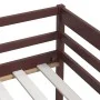 Cama con cajones y armario madera pino marrón oscuro 90x200 cm de vidaXL, Camas y somieres - Ref: Foro24-322059, Precio: 221,...