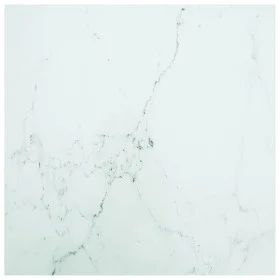 Tablero mesa diseño mármol vidrio templado blanco 70x70 cm 6 mm de vidaXL, Tableros para mesas - Ref: Foro24-322256, Precio: ...