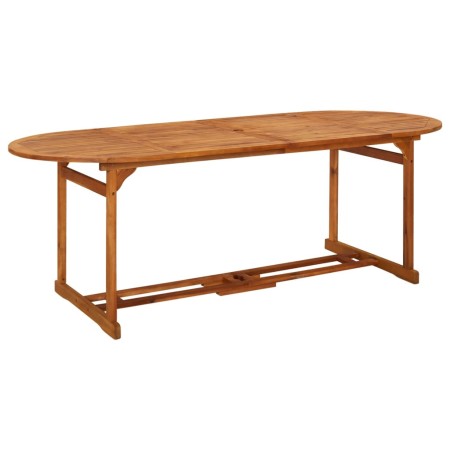Mesa de comedor jardín 220x90x75 cm madera maciza de acacia en Mesas de jardín | Comprar online en Foru.es
