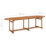 Mesa de comedor jardín 280x90x75 cm madera maciza de acacia en Mesas de jardín | Comprar online en Foru.es