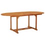Mesa de jardín madera maciza de eucalipto 200x100x75 cm en Mesas de jardín | Comprar online en Foru.es