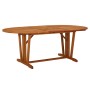 Mesa de jardín madera maciza de eucalipto 200x100x75 cm en Mesas de jardín | Comprar online en Foru.es