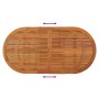 Mesa de jardín madera maciza de eucalipto 200x100x75 cm en Mesas de jardín | Comprar online en Foru.es