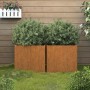 Jardineras 2 unidades acero corten 49x47x46 cm de vidaXL, Maceteros y jardineras - Ref: Foro24-821552, Precio: 102,20 €, Desc...