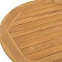 Mesa de comedor de jardín madera maciza de teca Ø90x75 cm en Mesas de jardín | Comprar online en Foru.es