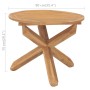 Mesa de comedor de jardín madera maciza de teca Ø90x75 cm en Mesas de jardín | Comprar online en Foru.es