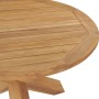 Mesa de comedor de jardín madera maciza de teca Ø110x75 cm en Mesas de jardín | Comprar online en Foru.es