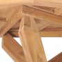 Mesa de comedor de jardín madera maciza de teca Ø110x75 cm en Mesas de jardín | Comprar online en Foru.es